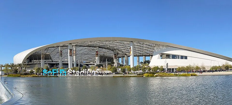 Exterior of SoFi Stadium